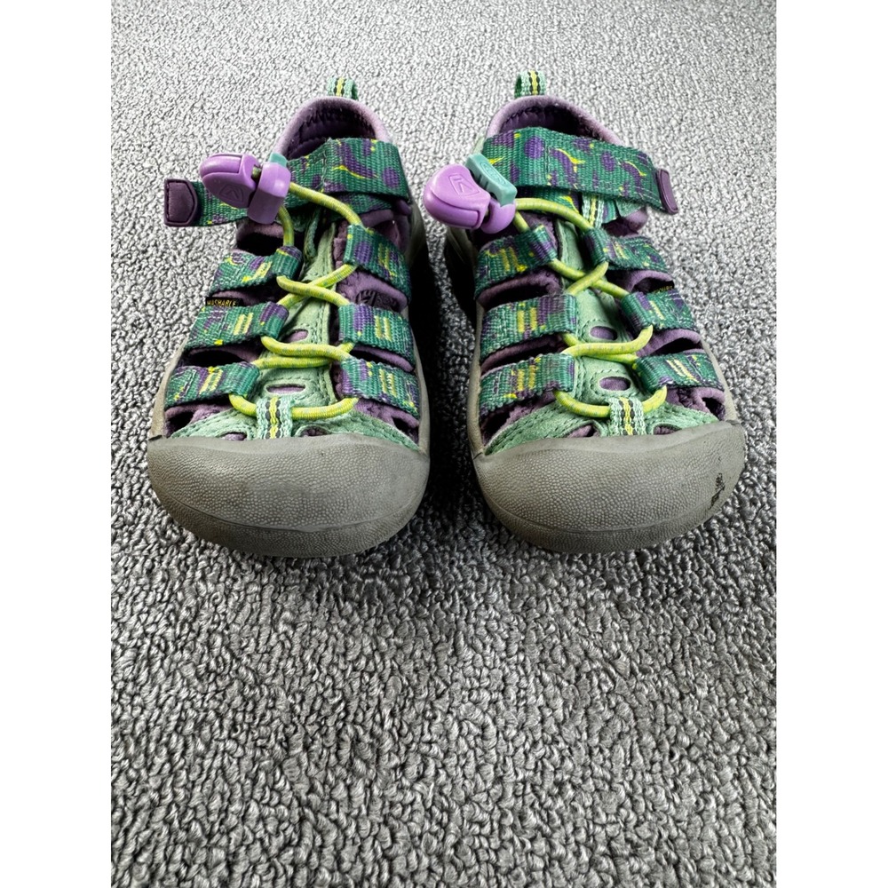 Keen Kids Newport H2 Sandal 8 Toddler Green Purple Dinosaur Print Sport Outdoors